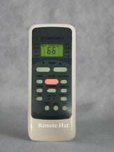 Remote control with digital display on a white background, branded 'Remote Hut'.